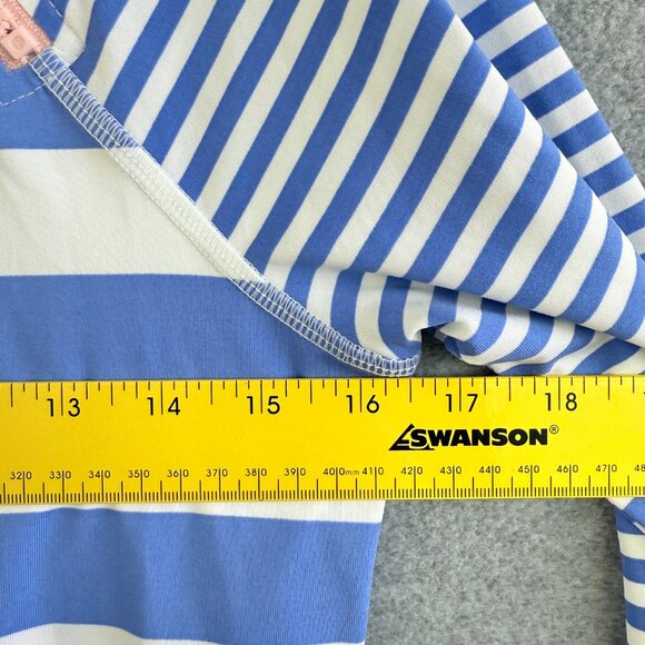 Vineyard Vines Whale Blue & White Stripe Kids Rash Guard Long Sleeve XL (14/16) - Picture 9 of 9